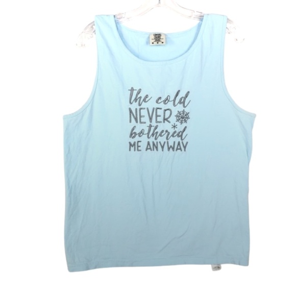 Comfort Colors Tops - Comfort Colors Disney Frozen Elsa Tank Top